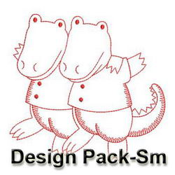 Redwork Good Friends(Sm) machine embroidery designs