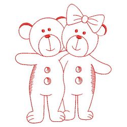 Redwork Good Friends 01(Md) machine embroidery designs