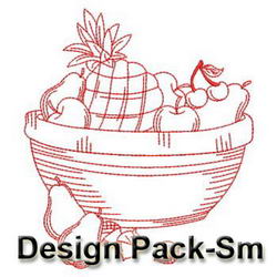 Redwork Fruits(Sm) machine embroidery designs