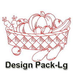 Redwork Fruits(Lg) machine embroidery designs