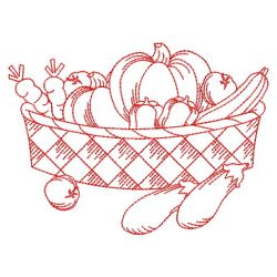 Redwork Fruits 10(Sm) machine embroidery designs