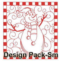 Christmas Redwork Quilts(Sm) machine embroidery designs