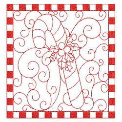 Christmas Redwork Quilts 02(Md)
