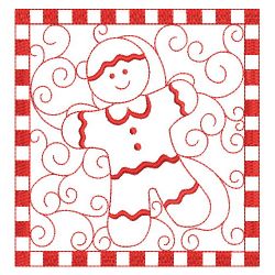 Christmas Redwork Quilts 05(Lg) machine embroidery designs