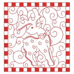 Christmas Redwork Quilts 06(Lg) machine embroidery designs