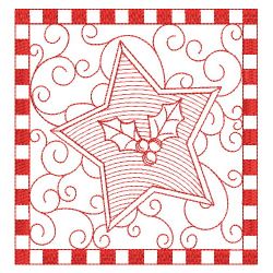 Christmas Redwork Quilts 10(Md) machine embroidery designs