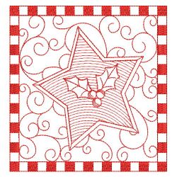 Christmas Redwork Quilts 10(Lg)