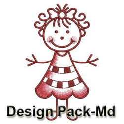 Stick Children(Md) machine embroidery designs