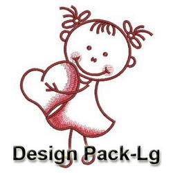 Stick Children(Lg) machine embroidery designs