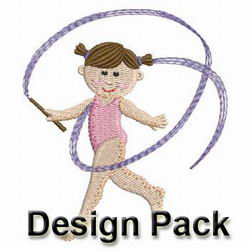 Sport Girls machine embroidery designs