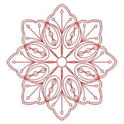 Snowflake Redwork Quilts 01(Lg) machine embroidery designs