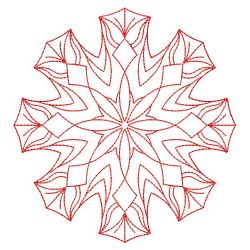 Snowflake Redwork Quilts 02(Sm)