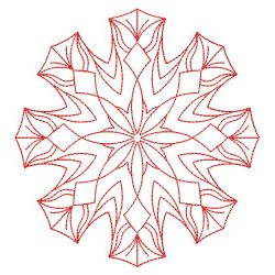 Snowflake Redwork Quilts 02(Lg)