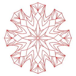 Snowflake Redwork Quilts 02(Md)