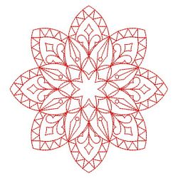 Snowflake Redwork Quilts 03(Lg) machine embroidery designs