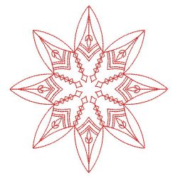 Snowflake Redwork Quilts 05(Lg)