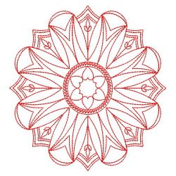 Snowflake Redwork Quilts 08(Lg) machine embroidery designs