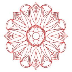 Snowflake Redwork Quilts 08(Lg)