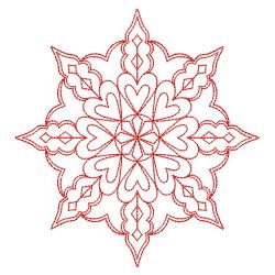 Snowflake Redwork Quilts 10(Lg) machine embroidery designs