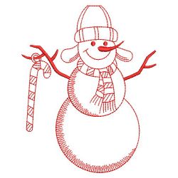 Snowmen Redworks 1 01(Sm) machine embroidery designs