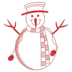 Snowmen Redworks 1 03(Sm) machine embroidery designs