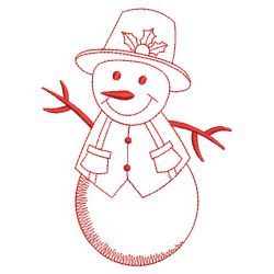 Snowmen Redworks 1 05(Md) machine embroidery designs