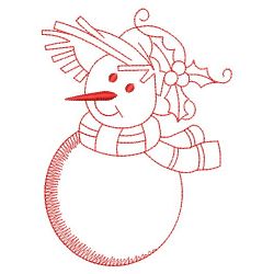 Snowmen Redworks 1 06(Md) machine embroidery designs