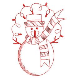 Snowmen Redworks 1 10(Sm) machine embroidery designs