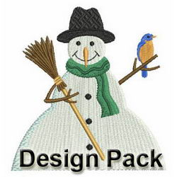 Cute Winter Snowmen machine embroidery designs