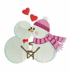 Cute Winter Snowmen 07 machine embroidery designs