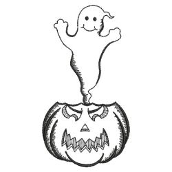 Halloween Pumpkin Redworks 01(Md) machine embroidery designs