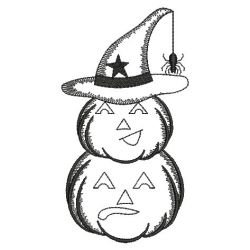 Halloween Pumpkin Redworks 07(Sm) machine embroidery designs