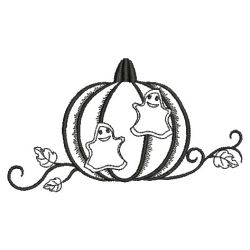 Halloween Pumpkin Redworks 09(Lg) machine embroidery designs