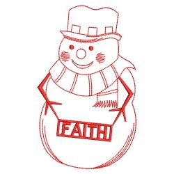 Snowmen Redworks 2 02(Md) machine embroidery designs