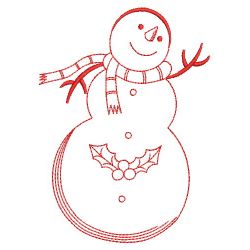 Snowmen Redworks 2 04(Sm) machine embroidery designs