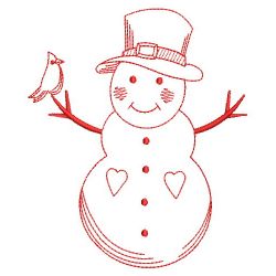 Snowmen Redworks 2 07(Md) machine embroidery designs