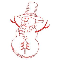 Snowmen Redworks 2 09(Md) machine embroidery designs