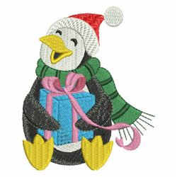 Christmas Penguin 01 machine embroidery designs