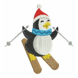 Christmas Penguin 02 machine embroidery designs