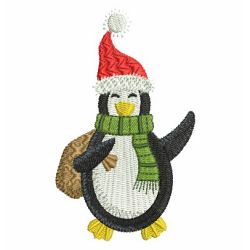 Christmas Penguin 06 machine embroidery designs