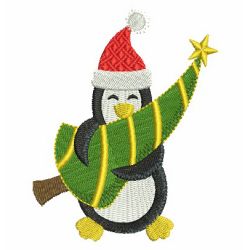 Christmas Penguin 07 machine embroidery designs