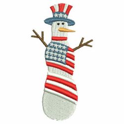 Patriotic Snowmen 10 machine embroidery designs