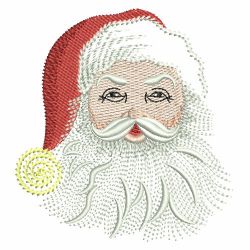 Vintage Christmas Santa Face 01 machine embroidery designs
