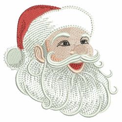 Vintage Christmas Santa Face 02 machine embroidery designs