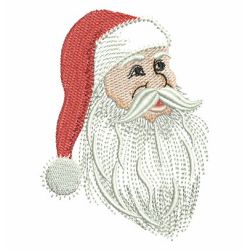 Vintage Christmas Santa Face 03