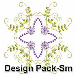 Fancy Purple Flower Quilts(Sm) machine embroidery designs