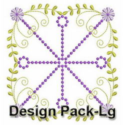 Fancy Purple Flower Quilts(Lg) machine embroidery designs