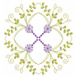 Fancy Purple Flower Quilts 02(Md) machine embroidery designs