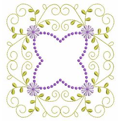 Fancy Purple Flower Quilts 03(Sm) machine embroidery designs