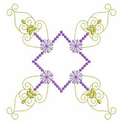 Fancy Purple Flower Quilts 06(Md) machine embroidery designs